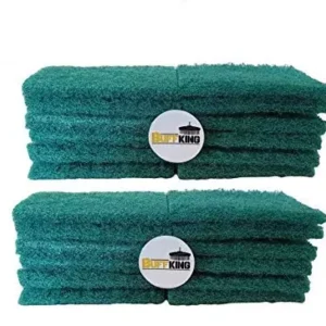 BuffKing Nylon Scrub Pad for Kitchen, Sink, Tiles Green Pack of 24