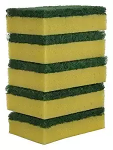 Brite Guard Polyester Multipurpose Scrub Sponge (Green, 5-Piece)