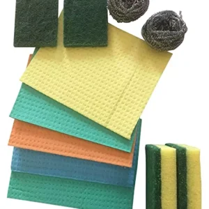 Brite Guard Polyester Cellulose Sponge (Multicolour) - Set of 11 Pieces