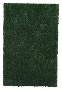 Brite Guard Heavy Duty Nylon Scrub Pad 6x4 inches (Green, 10-Piece)