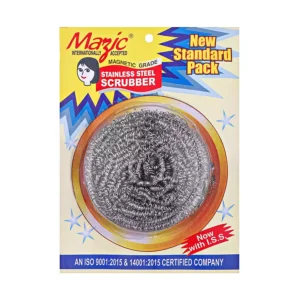 Mazic Standard Pack of Stainless Steel Scrubber with Multiple Uses for Dishes (Pack of 15)
