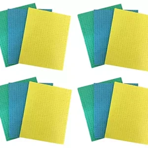 Brite Guard Cellulose Cleaning Sponge Mop (20 x 16 x 0.5 cm, Multicolour) - Pack of 12 Pieces