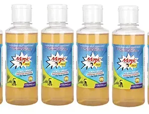 Mazic 200 ml Citronella Fragrance Brown Liquid Phenyl (Pack of 6)