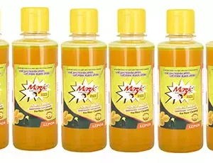 Mazic 200 ml Lemon Fragrance Yellow Liquid Phenyl (Pack of 6)