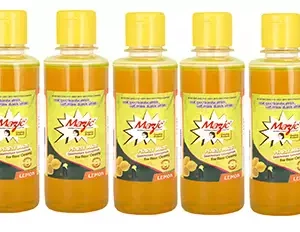 Mazic 200 ml Lemon Fragrance Yellow Liquid Phenyl (Pack of 5)