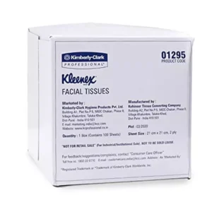 Kleenex 21 x 21 cm 2 Ply White Facial Tissue 1295 Pack of 6000 Sheets