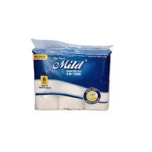 Mild TPR26 Toilet Paper Roll for Washroom (6 Pcs In 1 Pack)
