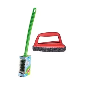 3M Scotch-Brite Single Sided Toilet Brush, 1 Pc & Jet Scrubber Tough