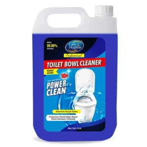 Care And Hygiene Toilet Bowl Cleaner, 5 ltr Blue, Toilet Cleaner with 10x Power Clean Gel