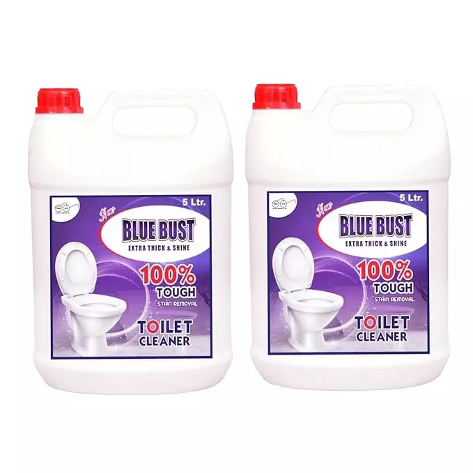 BLUEBUST 5 L Each Refreshing Fragrance Disinfectant Thick Toilet Cleaner (Pack of 2)