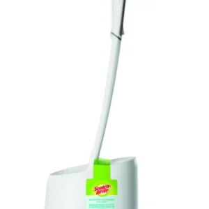 3M Scotch-Brite White Grey Toilet Brush with Holder 80gm