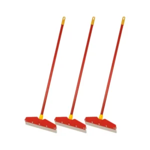 Mazic Zoom Floor Cleaning Wiper Long Handle with Wide Foam for MultipurPose- Red (Pack of 3)