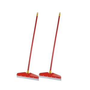 Mazic Zoom Floor Cleaning Wiper Long Handle with Wide Foam for MultipurPose- Red (Pack of 2)