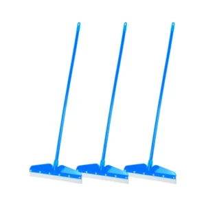 Mazic Zoom Floor Cleaning Wiper Long Handle with Wide Foam for MultipurPose- Blue (Pack of 3)