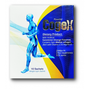 COGEX POWDER MARINE COLLAGEN DIETARY SUPPLEMENT 6 GM X 10 SACHETS ORANGE FLAVORED