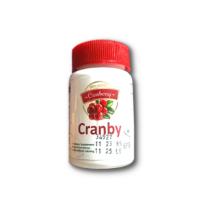 CRANBY DIETARY SUPPLEMENT ( CRANBERRY EXT. 250 MG + LINGONBERRY 250 MG + D-MANNOSE 250 MG + BERBERINE (GOLDEN SEAL) 10 MG + UVA URSI? 10 MG ) 20 CAPSULES