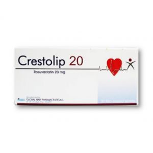 CRESTOLIP 20 MG ( ROSUVASTATIN ) 30 FILM-COATED TABLETS