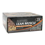 Detour Lean Muscle Whey Protein Bar Cookie Dough Caramel Crisp 12 ? 3.2oz
