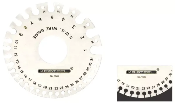 Kristeel S.W.G. Round Wire Gauge, 1505( pack of 2)