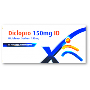 DICLOPRO 150 MG ID ( DICLOFENAC SODIUM ) 20 SUSTAINED-RELEASE TABLETS