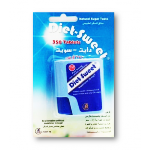DIET SWEET PURE TASTING LOW CALORIES SWEETENER ( ASPARTAME 20 MG ) 350 TABLETS