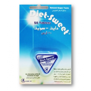 DIET SWEET PURE TASTING LOW CALORIES SWEETENER ( ASPARTAME 20 MG ) 50 TABLETS