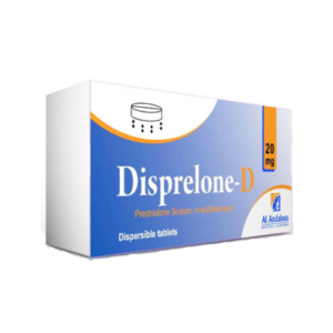 DISPRELONE-D 20 MG ( PREDNISOLONE ) 20 DISPERSABLE TABLETS