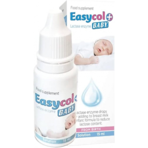 EASYCOL BABY +? ( LACTASE ENZYME 45000 ALU ) FOOD SUPPLEMENT ORAL SOLUTION 15 ML