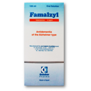 FAMALZYL 4 MG / ML ANTIDEMENTIA OF THE ALZHEIMER TYPE ( GALANTAMINE ) ORAL SOLUTION SYRUP 100 ML