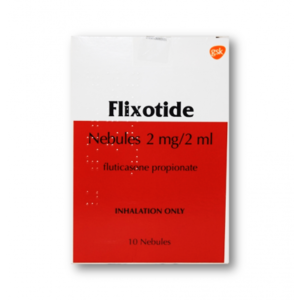 FLIXOTIDE 2 MG / 2 ML ( FLUTICASONE PROPIONATE ) INHALATION NEBULES 10 SINGLE DOSE UNITS