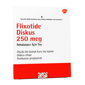 FLIXOTIDE DISKUS 250 MCG / DOSE ( FLUTICASONE PROPIONATE ) 60 DOSES