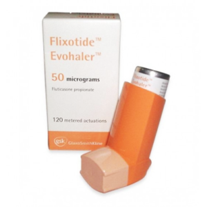 FLIXOTIDE EVOHALER 50 MCG / ACTUATION ( FLUTICASONE PROPIONATE ) INHALER