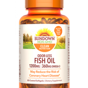 Sundown Naturals, Fish Oil 1200 mg Odorless Softgels