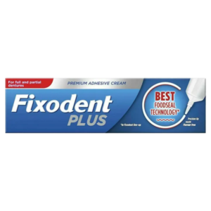 Fixodent Plus Food Seal Denture Adhesive Cream 40g