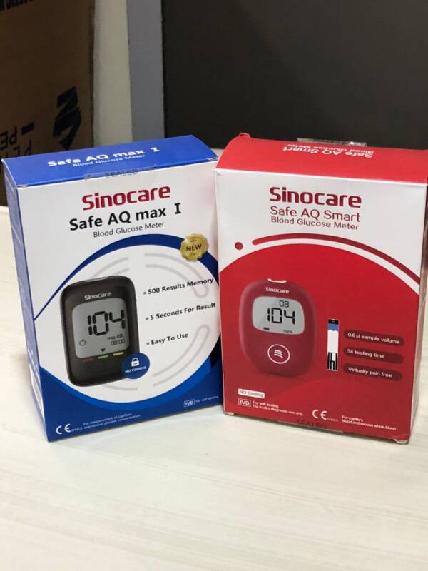 SINOCARE BLOOD GLUCOSE METER( SAFE AQ MAX I AND SAFE AQ SMART)