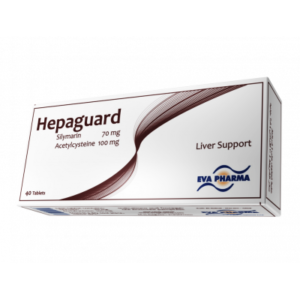 HEPAGUARD LIVER SUPPORT ( ACETYLCYSTEINE 100 MG + SILYMARIN 70 MG ) 40 TABLETS