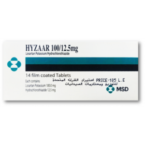 HYZAAR 100 / 12.5 MG ( LOSARTAN / HYDROCHLOROTHIAZIDE )14 FILM-COATED TABLETS