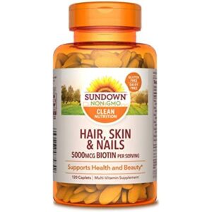Sundown Naturals, Hair, Skin & Nails Tablets