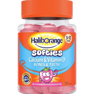 Haliborange Mr Men & Little Miss Calcium Vitamin D Strawberry Softies 30?s for kids 3-7 yrs