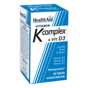Health Aid Vitamin K Complex +Vit D3 30?s Tablets