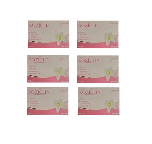 Koziclin Skin Lightening & Anti-Ageing Soap (75GM) (PACK OF 6)