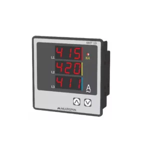 Multispan AMP-19 Three Phase Ampere and Volt Meter for Industrial Use