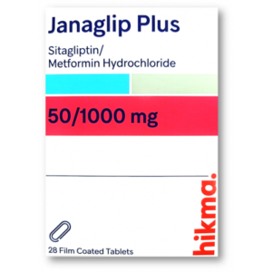 JANAGLIP PLUS 50/1000 MG ( SITAGLIPTIN / METFORMIN ) 28 FILM-COATED TABLETS