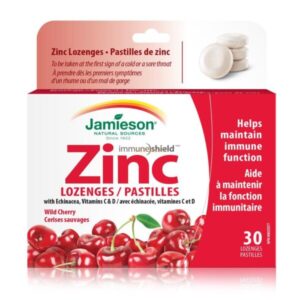 Jamieson zinc Lozenges Honey Lemon 30?s
