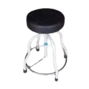 11 Enterprises 18-27 Inch Stainless Steel Cushioned Top Revolving Stool 11E -2054A