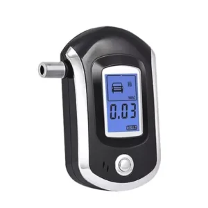 ACETEQ Alcohol Tester Breathe Analyzer Black and Silver, AT 6000