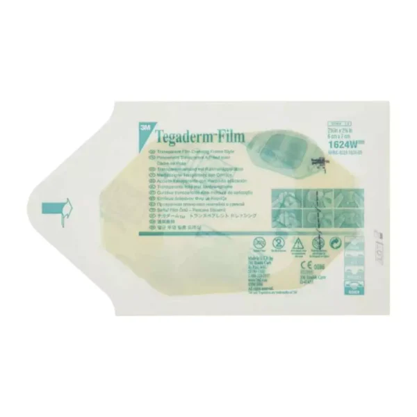 3M MM1624W Tegaderm 6 x 7 cm Transparent Dressing Film (Pack of 100 Pcs)