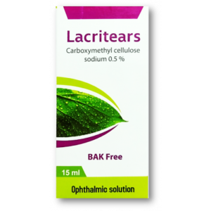 LACRITEARS 0.5% OPHTHALMIC SOLUTION ( CARBOXYMETHYL CELLULOSE SODIUM ) EYE DROPS 15 ML