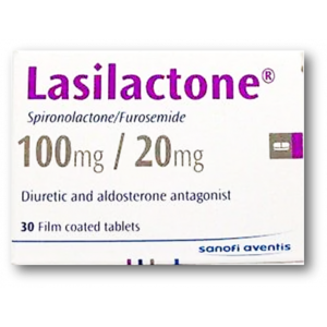 LASILACTONE 100 / 20 MG ( SPIRONOLACTONE / FUROSEMIDE ) 30 FILM-COATED TABLETS