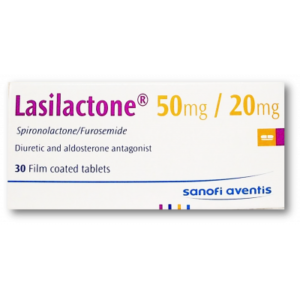 LASILACTONE 50 / 20 MG ( SPIRONOLACTONE / FUROSEMIDE ) 30 FILM-COATED TABLETS